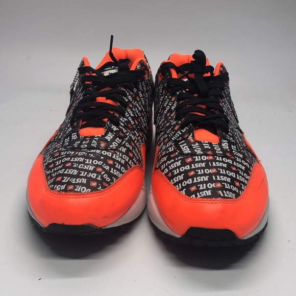 JDI AirMax 1s Orange/Black 875844-008 USED Size 14 - Picture 3 of 9